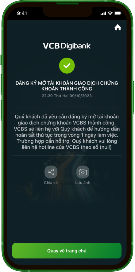 <p>Thực hiện c&aacute;c bước x&aacute;c thực v&agrave; ho&agrave;n tất việc đăng k&yacute;</p>